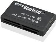 📸 high speed all in one mini memory card reader - gearfend usb for cf xd sd ms sdhc logo