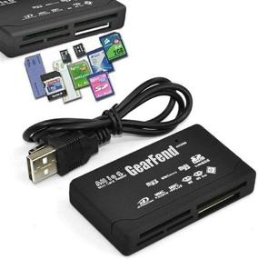 img 1 attached to 📸 High Speed All in One Mini Memory Card Reader - GearFend USB for CF xD SD MS SDHC