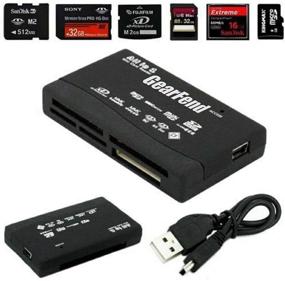 img 2 attached to 📸 High Speed All in One Mini Memory Card Reader - GearFend USB for CF xD SD MS SDHC