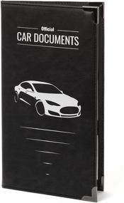 img 4 attached to Large Size Car Document Holder Case - Safely Store Insurance, DMV, Registration, 📁 AAA, Auto Club, for Car Truck SUV, Motorcycle - Essential Car Accessory for Important Documents