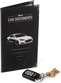 img 3 attached to Large Size Car Document Holder Case - Safely Store Insurance, DMV, Registration, 📁 AAA, Auto Club, for Car Truck SUV, Motorcycle - Essential Car Accessory for Important Documents