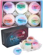 🛀 jclover bath bombs, 6 pcs natural essential oils bubble bath gift set for moisturizing dry skin, fizzy spa bath for christmas valentines birthday gifts - women, kids, wife, moms logo