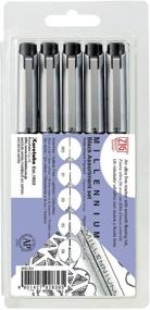 img 1 attached to Kuretake ZIG Memory System Millennium Marker Assortment, Black (MS5V) - High-precision & Durable Writing Tool for Professionals