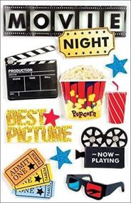 img 1 attached to 🎬 Paper House Productions STDM-0015E 3D Sticker: Enhance Your Movie Night Experience!