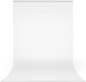 img 4 attached to Yesker 6X9.5ft White Photo Backdrop Background for Photography Studio, Collapsible 📸 Muslin High Density Backdrops for Photoshoots, Video Photography, and Television (Backdrop Only)