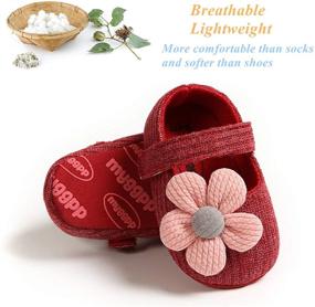 img 1 attached to 🧦 Ohwawadi Cozy Fleece Baby Booties - Soft Bottom Cartoon Slippers for Boys and Girls, Warm Newborn Crib Shoes with Socks