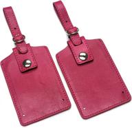 🧳 fuchsia leather luggage lt809 - set of 2 packs логотип