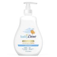 👶 rich moisture baby dove face and body lotion - 13 oz logo