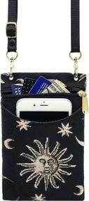 img 1 attached to 👜 Кроссбоди из ткани Дэнни с вышивкой паспортной сумочки ручной работы для женщин: стильные и практичные кроссбоди сумки для модных женщин