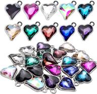 pendants rhinestone bithstones heart shaped necklace logo