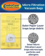 🧹 high-quality envirocare replacement vacuum bags for kenmore canister and panasonic type c-5 - 27 pack, allergen-free логотип