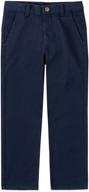 boys' clothing - chaps school uniform chino with burnished finish logo