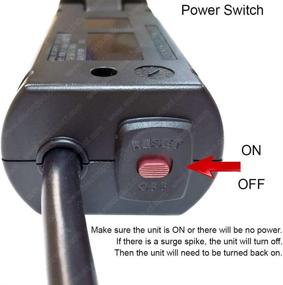 img 1 attached to 💡 Электрическая прокладка Electriduct для настольных столов: защита от перенапряжения, USB зарядное устройство 2.4A (черное)