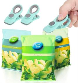 img 1 attached to 🔒 Versatile Bag Clips with Strong Magnets for Food Storage - LYGZTing 10PCS Chip Clips