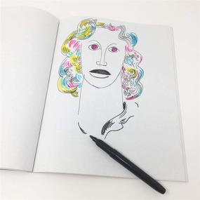 img 2 attached to Crescent RENDR Lay-Flat Soft Cover Sketchbook, 📚 8.5 x 11-Inch – Ideal for Artists and Creatives