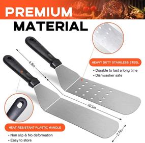 img 3 attached to 🍳 AClocod Flat Top Griddle Accessory Kit: Ultimate Grill Spatula Set & More for Blackstone - Cheese Melting Dome, Scraper, and More!