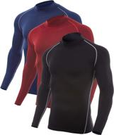 🏃 silkworld long-sleeve compression shirt for men – base-layer running top logo