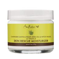 🌿 sheamoisture cannabis and witch hazel skin rescue moisturizer - 2oz logo