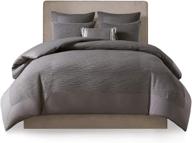 💤 n natori hanae cotton blend yarn dyed 3 piece comforter set - grey - king - reviews and best prices logo