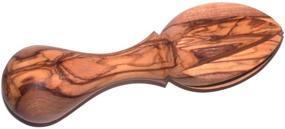 img 3 attached to 🍋 Authentic Olive Wood Lemon Juicer (5.5 Inches) - Hand-carved Citrus Reamer from Bethlehem - Asfour Outlet