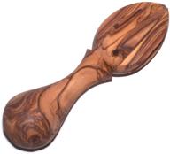 🍋 authentic olive wood lemon juicer (5.5 inches) - hand-carved citrus reamer from bethlehem - asfour outlet logo