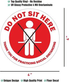img 3 attached to 🚫 Premium Social Distancing Stickers Decals to Keep You Safe: Here