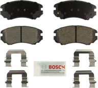 🔵 набор тормозных колодок bosch be924h blue с аппаратурой для автомобилей buick, cadillac, chevrolet, gmc, hyundai, kia, saab - передние. логотип