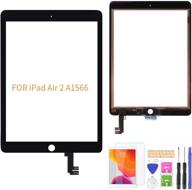 ✨ enhanced ipad air 2 a1566 a1567 touch screen digitizer replacement - compatible with a-mind (black) - includes screen protector & repair tools logo