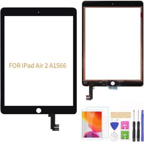 img 4 attached to ✨ Улучшенный iPad Air 2 A1566 A1567 Замена сенсорного экрана дигитайзера - совместим со A-MIND (черный) - включает защитную пленку для экрана и инструменты для ремонта