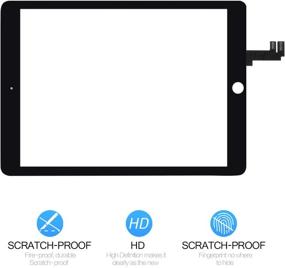 img 2 attached to ✨ Enhanced iPad Air 2 A1566 A1567 Touch Screen Digitizer Replacement - Compatible with A-MIND (Black) - Includes Screen Protector & Repair Tools