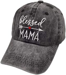 img 4 attached to 🧢 Stylish Vintage Washed Baseball Cap with Embroidered Design for Men and Women by Waldeal