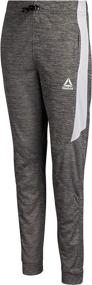 img 4 attached to Reebok Fleece Tricot Active Sweatpants Boys' Clothing : Active