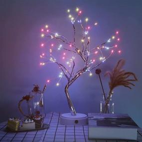 img 4 attached to 🌳 20-Inch Tabletop Bonsai Tree Light: 108 Copper Wire Tree Light DIY Artificial Lamp for Decoration, Touch Switch, Ideal for Gift, Home, Wedding, Festival, Holiday, Valentine's Day