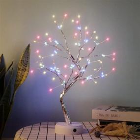 img 2 attached to 🌳 20-Inch Tabletop Bonsai Tree Light: 108 Copper Wire Tree Light DIY Artificial Lamp for Decoration, Touch Switch, Ideal for Gift, Home, Wedding, Festival, Holiday, Valentine's Day