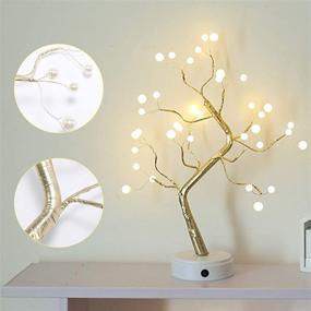 img 1 attached to 🌳 20-Inch Tabletop Bonsai Tree Light: 108 Copper Wire Tree Light DIY Artificial Lamp for Decoration, Touch Switch, Ideal for Gift, Home, Wedding, Festival, Holiday, Valentine's Day