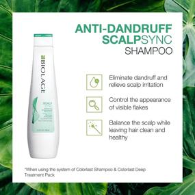 img 2 attached to 🌿 BIOLAGE Scalpsync Anti-Dandruff Shampoo: Target Dandruff, Flake Control &amp; Soothe Scalp Irritation | Dandruff Control, Paraben-Free, Vegan