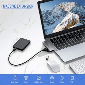 img 2 attached to 🔌 Адаптер USB C для MacBook Air/Pro | Thunderbolt 3 PD, 4K HDMI, TF/SD кард-ридер, 2x USB | Совместим с MacBook Pro 2020-2016, MacBook Air 2018-2020.