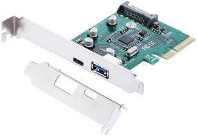 img 4 attached to 💻 UCEC USB 3.1 ПКИК-карта - Двухпортовая супер быстрая карта расширения PCI Express 10Gbps типа A и типа C для Windows Server, XP, 7, Виста, 8, 8.1