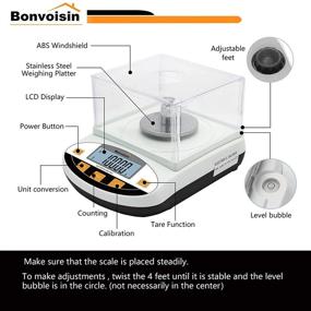 img 3 attached to 🔬 Bonvoisin 500Gx0.001G Electronic Scientific Analytical Scale