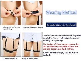 img 2 attached to 👔 Jelinda Dress Non Slip Locking Clamps for Secure Fit - Men's Clothing Essential