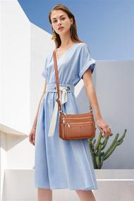 img 3 attached to 👜 Stylish and Practical Women's Crossbody Bag: OVER EARTH Soft Leather Purses and Handbags with Multi Pockets