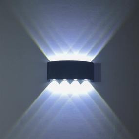 img 4 attached to FLYDEER Modern Wall Sconce Lights: Stylish 8W LED Aluminium Wall Lighting Lamps for Living Room, Bedroom & Corridor