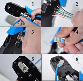 img 2 attached to 🔧 Gaobige RJ45 Crimp Tool Kit with 100pcs Connectors, Cable Tester, and More