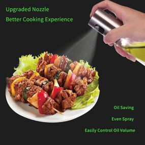 img 3 attached to 🍶 100ml Food-grade Glass Oil Spray Bottle for Cooking – Portable and Best Kitchen Gadgets for BBQ, Air Fryer