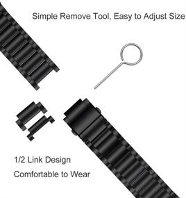 img 1 attached to 📟 LDFAS Titanium Band for Garmin Fenix 6 Pro/5 Plus, 22mm Metal Quick Release Watch Strap - Compatible with Fenix 5 Plus 6 Pro/Forerunner 935/945 Smartwatch, Black Upgrade