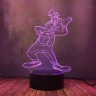 🐶 многоцветная usb-лампа с питанием: забавная ночная лампа goofy dog novelty 3d led для дома, спальни и детской комнаты, отличный подарок на день рождения или на рождество логотип