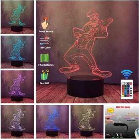 img 3 attached to 🐶 Многоцветная USB-лампа с питанием: забавная ночная лампа Goofy Dog Novelty 3D LED для дома, спальни и детской комнаты, отличный подарок на день рождения или на Рождество