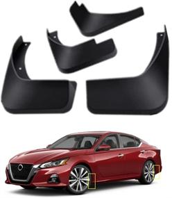 img 1 attached to 🚗 Ultimate Mud Flaps Kit for Nissan Altima 2019-2021: TOPGRIL Front and Rear 4-PC Set - Maximum Protection against Mud and Splash