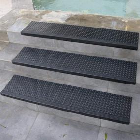 img 4 attached to RubberCal 10-104-014-6PK Diamond Plate Commercial Black