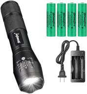 🔦 tokeyla 5 modes handheld mini led flashlight: high lumens waterproof flashlight for outdoor activities with rechargeable batteries and charger logo